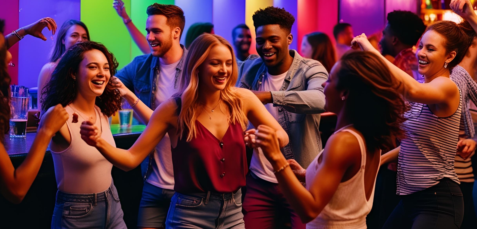 Generic Dancing Party Sober Dance Parties: Wellness, Unity, and Soulful Beats