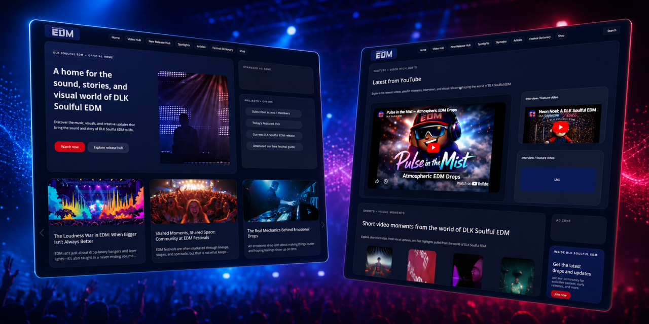 A New DLK Soulful EDM Website Experience Is Coming